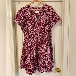 Anthropologie The Somerset Mini Dress Purple Size 2X